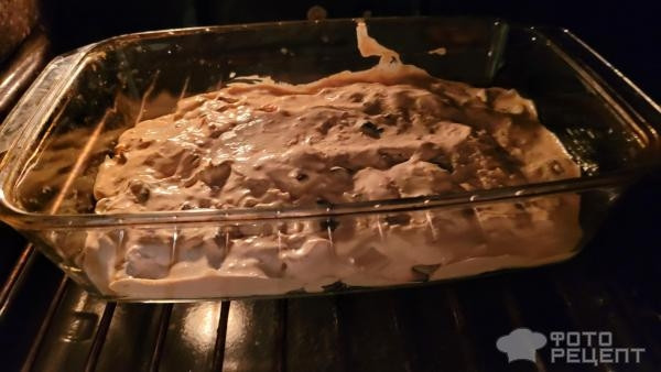 Рецепт: Жареные кабачки в грибном соусе - ароматное блюдо в духовке