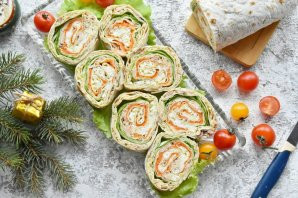 Рулет из лаваша с горбушей