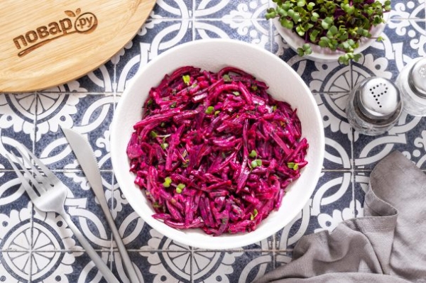 Салат из вареной свеклы Салат из вареной свеклы