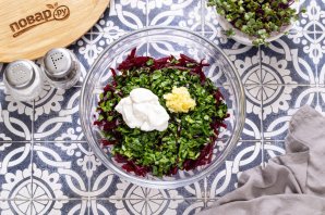 Салат из вареной свеклы Салат из вареной свеклы