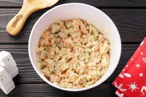 Салат "Снеговик"