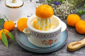Торт с мандаринами без выпечки