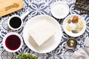 Веганский лосось из тофу