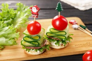 Закуска на шпажках на Новый год