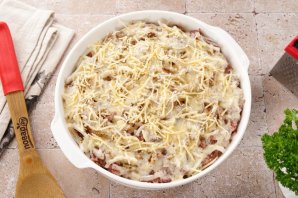 Запеканка из кабачков с картошкой и фаршем в духовке