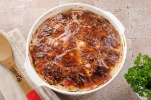 Запеканка из кабачков с картошкой и фаршем в духовке