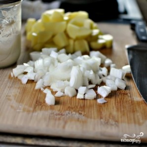 Жареная картошка с мясом Жареная картошка с мясом