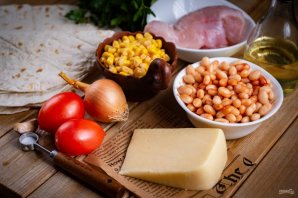 Буррито поджаренный на сковороде