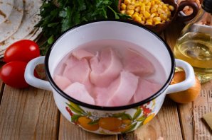 Буррито поджаренный на сковороде