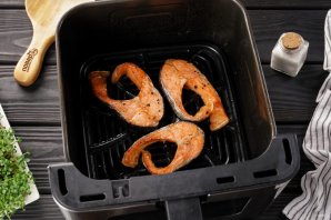 Красная рыба в аэрогриле