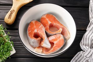 Красная рыба в аэрогриле