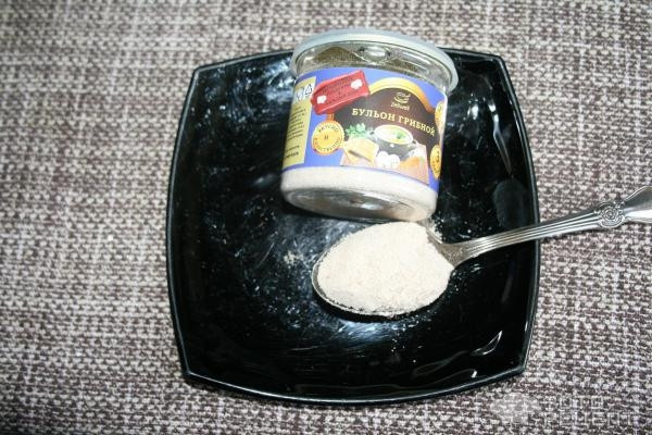 Рецепт: Кабачковый суп-пюре - с сухим грибным бульоном