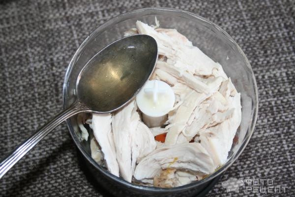 Рецепт: Куриное пюре диетическое - с овощами