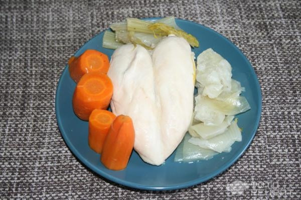 Рецепт: Куриное пюре диетическое - с овощами