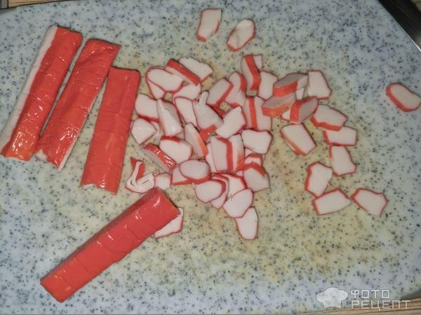 Рецепт: Салат Морской с креветками - С двумя видами икры