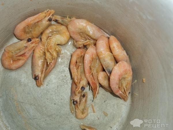 Рецепт: Салат Морской с креветками - С двумя видами икры