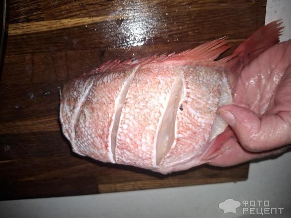 Рецепт: Жареный морской окунь - Готовлю с любовью.