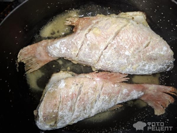 Рецепт: Жареный морской окунь - Готовлю с любовью.