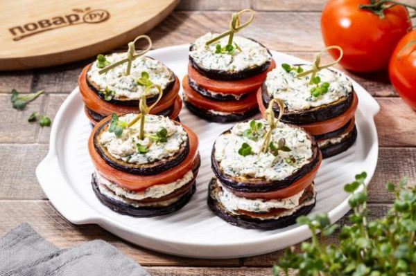 Слоеный баклажан