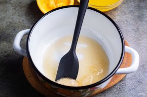 Творожный чизкейк с апельсиновым желе без выпечки