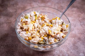 Белковый салат