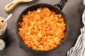 Икра из кабачков жареная