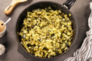 Икра из кабачков жареная