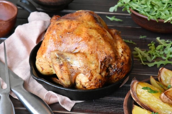 Курица в духовке на банке Курица в духовке на банке