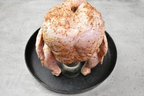 Курица в духовке на банке Курица в духовке на банке