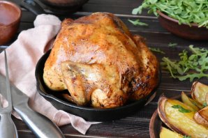 Курица в духовке на банке Курица в духовке на банке