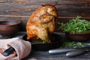 Курица в духовке на банке Курица в духовке на банке