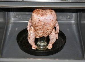 Курица в духовке на банке Курица в духовке на банке