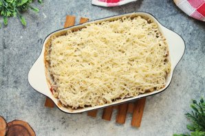 Макаронная запеканка с фаршем Макаронная запеканка с фаршем