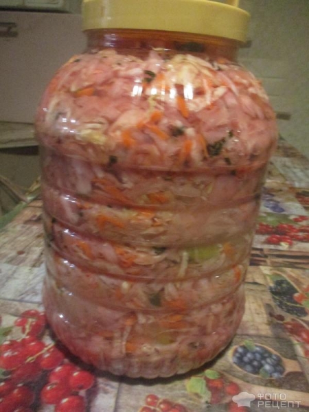 Рецепт: Квашеные перцы фаршированные капустой - быстрый рецепт Рецепт: Квашеные перцы фаршированные капустой - быстрый рецепт