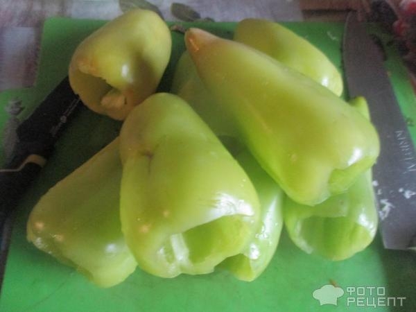 Рецепт: Квашеные перцы фаршированные капустой - быстрый рецепт Рецепт: Квашеные перцы фаршированные капустой - быстрый рецепт