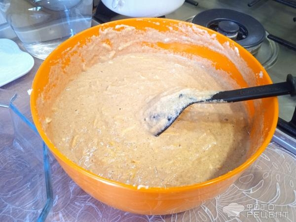Рецепт: Манник на кефире без муки - с тыквой Рецепт: Манник на кефире без муки - с тыквой