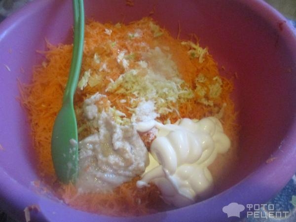 Рецепт: Салат из моркови с хреном - заправка из майонеза с хреном