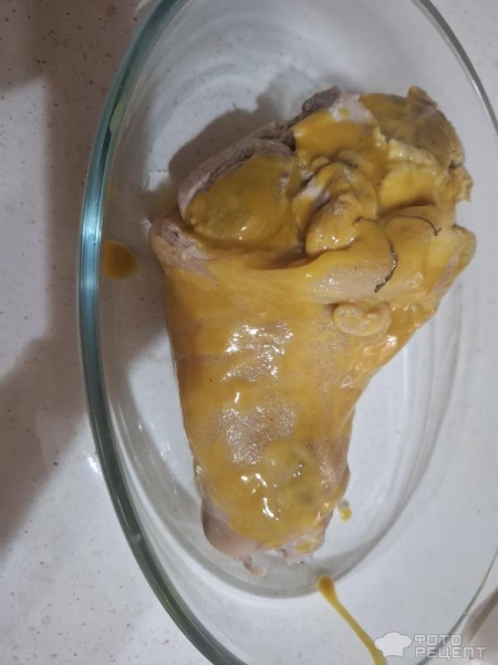 Рецепт: Свиная рулька в горчично - медовом соусе - Готовлю с любовью.