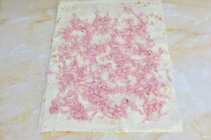 Рулет из лаваша с колбасой Рулет из лаваша с колбасой