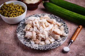 Салат "Оливье" с рыбой Салат "Оливье" с рыбой