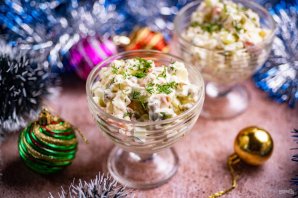 Салат "Оливье" с рыбой Салат "Оливье" с рыбой