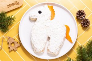 Вегетарианский салат в виде лошади Вегетарианский салат в виде лошади